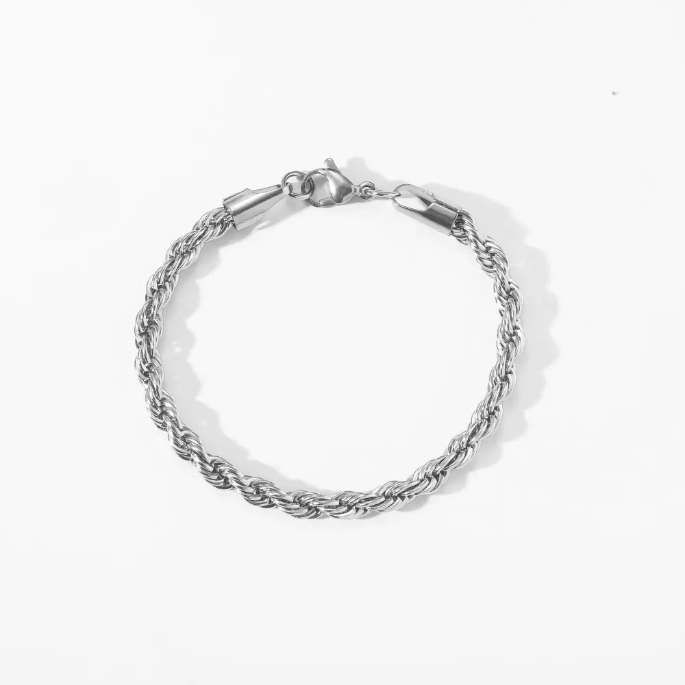Hip-Hop Twisted Rope Chain Bracelet in European Style