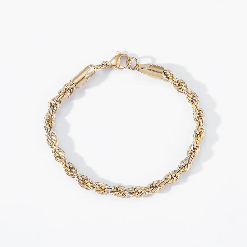 Hip-Hop Twisted Rope Chain Bracelet in European Style