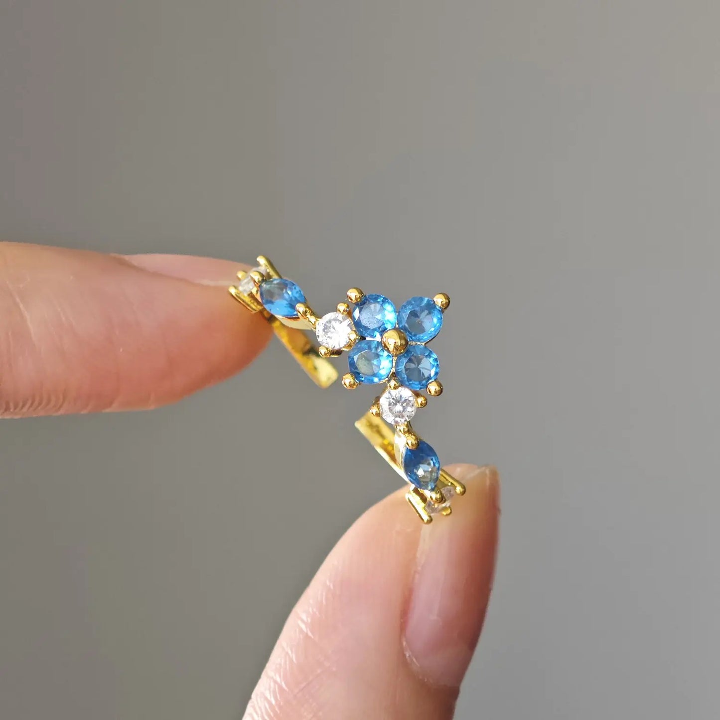 Butterfly Flower Ring