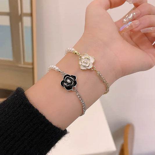 Camellia Pearl Bracelet for Women