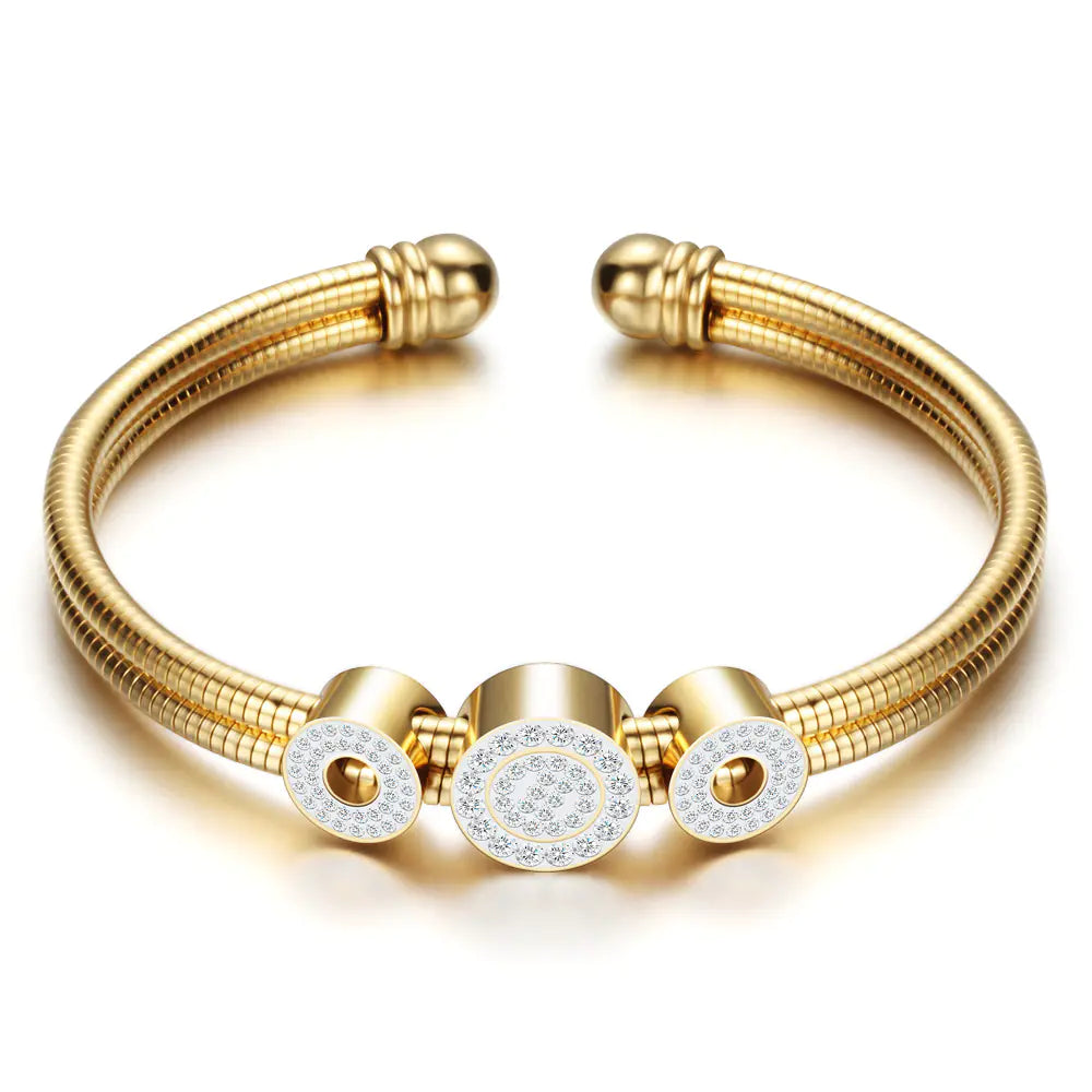Diamond Snake Chain Bracelet for Women