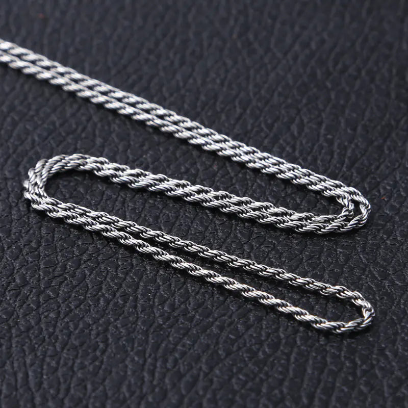Men's Vintage Thai Necklace with Rope Chain