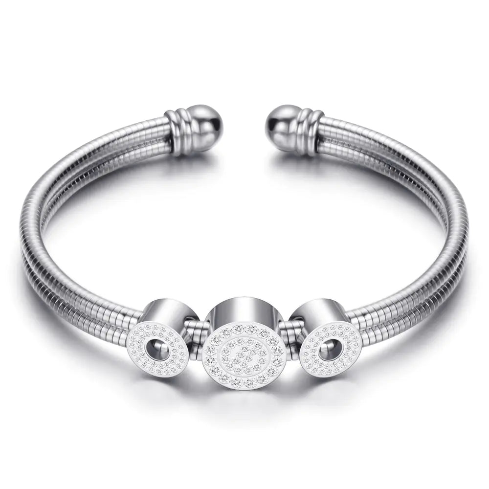 Diamond Snake Chain Bracelet for Women