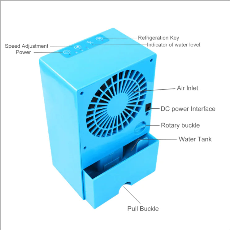 Air Cooler Fan, Mini bladeless Fan for Home Use